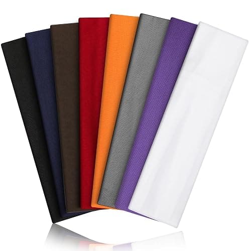8PCS Summer-Exclusive Non Slip Sports Elastic Soft Running Fashion Headbands Absorb Sweat for Women & Men Working Out, Travel - Image 1