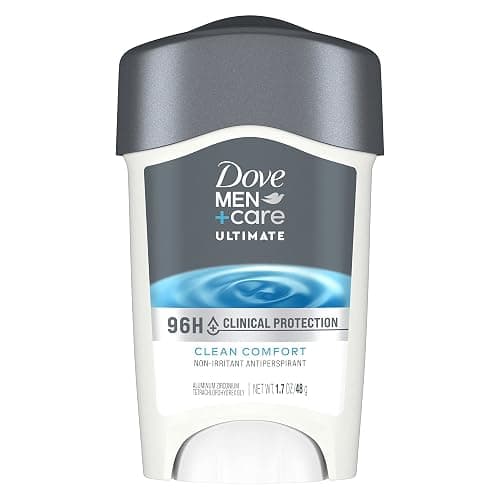 Dove Men+Care Clinical Protection Clean Comfort Antiperspirant Stick 96-Hour Sweat and Odor Protection Clinical Strength for Men with 1/4 Moisturizing Cream 1.7 oz - Image 1