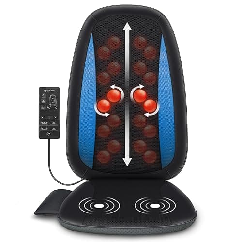 COMFIER Shiatsu Back Massager with Heat,Deep Tissue Kneading Massage Seat Cushion,Massage Chair Pad for Full Back,Body Massager for Home or Office Chair use - Image 1