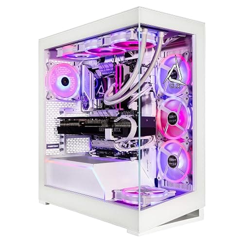 CLX Horus Gaming PC - Intel Core i9 14900KF 3.2GHz, GeForce RTX 4090, 2TB NVMe M.2 SSD, 6TB HDD, 64GB DDR5 RGB Memory, 360mm AIO, WiFi, Windows 11 Home, White - Image 1