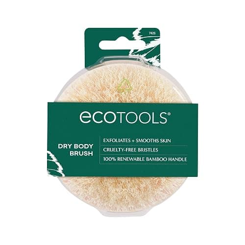 EcoTools Dry Body Brush, Cruelty-Free Bristles Exfoliate & Smooth Skin, Dry Brushing Removes Flaky Skin, May Help Improve Circulation & Tone, Eco-Friendly Skincare Tool, Vegan & Cruelty-Free, 1 Count - Image 1
