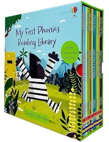 Usborne My First Phonics Reading Library 20 Books Collection Box Set (Phonics Readers) (WITH FREE AUDIO ONLINE) - Image 1