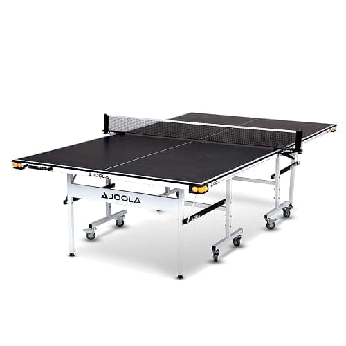 JOOLA Rally TL Professional MDF Indoor Ping Pong Table w/Quick Clamp Table Tennis Net & Post Set - 10 Minute Easy Assembly - Corner Ball Holders - Tournament Quality - Includes Playback Mode - Image 1