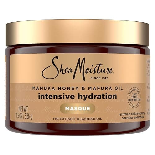SheaMoisture Intensive Hydration Hair Masque Manuka Honey & Mafura Oil For Dry, Damaged Hair Deep Conditioning Hair Treatment 11.5 oz - Image 1