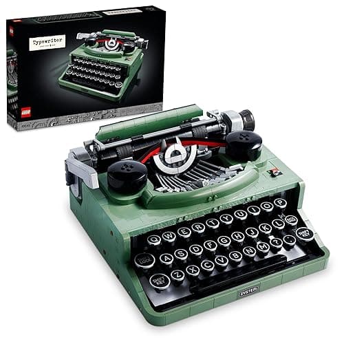 LEGO Ideas Typewriter 21327 Building Set for Adults, Collectible Retro Display Model, Creative Hobbies Unique Gift Idea - Standard Packaging - Image 1