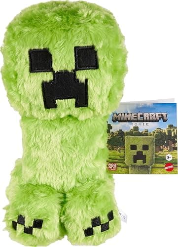 Mattel Minecraft Plush Toy, Creeper Soft Doll Inspired by A Minecraft Movie Character, 8-inch Collectible - Image 1