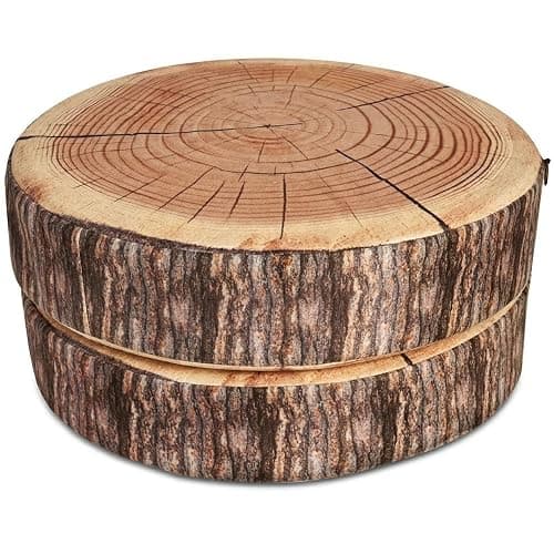 Log Pillow 2 Pack - Realistic Wood Pillow with High-Density Foam | Soft & Comfy Round Cushions with Washable Covers - Log Cabin Decor & Forest Themed Decor - Image 1