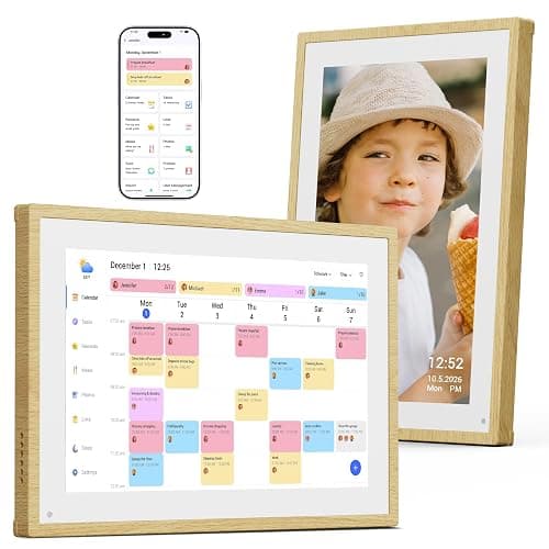 Dragon Touch 10.1 inch Digital Calendar Chore Chart – Digital Picture Frame, Smart Family Planner, Hearth Display Desk Digital Calendar Best Gift for Women, Mom,Christmas, Wedding - Image 1