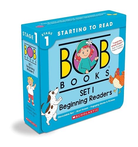 Bob Books - Set 1: Beginning Readers Box Set | Phonics, Ages 4 and up, Kindergarten (Stage 1: Starting to Read) - Image 1
