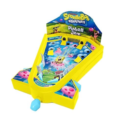 Spongebob Squarepants Desktop Pinball Machine - Fun Arcade Game for Kids & Adults Ages 6+, Compact Tabletop Toy by Well Played - Image 1