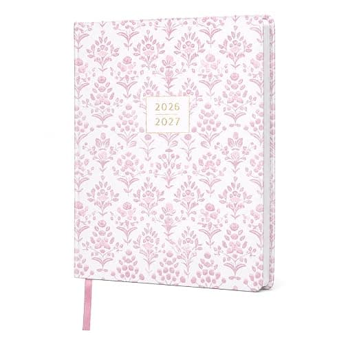 WORLD TRAVELER Academic Planner 2026-2027 8x10 Hardcover Agenda Organizer | Hardcover Lay-Flat Binding, Daily and Monthly Planning Pages, Large 8x10 Format, Academic Year 2026-2027 - Image 1