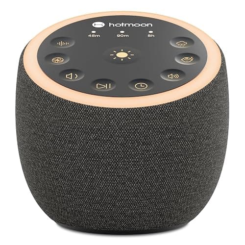 Hotmoon Sound Machine for Sleep, Cocoon 2, 40 Sounds, Dual-Speaker, Plug in | White Green Pink Brown Noise Machine for Sleeping Adults Office Privacy Baby Dogs, 4 Timers, 8 Night Light, Rain Noise Maker - Image 1