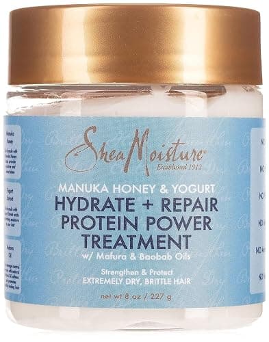 Shea Moisture Manuka Honig und Joghurt Hydrate Plus Repair Protein Power Haar-Behandlung, 237 ml - Image 1