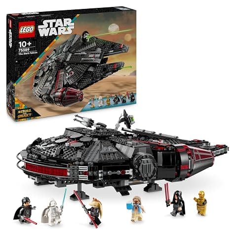 LEGO Star Wars 75389 The Dark Falcon - Play and Display Building Toy with Spring-Loaded Shooters, Cannons & 6 Minifigures incl. C-3PO - Gift for 10+ Year Old Boys & Adult Fans - Image 1