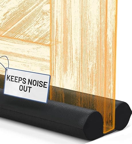 Everlasting Comfort 2 Sided Under Door Draft Stopper for Bottom of Doors - Quick Install, Keeps Heat In & Cold Air Out - Sound Proofing Foam Strip Gap Filler, Noise Blocker for Interior -Fits 30"-36"W - Image 1