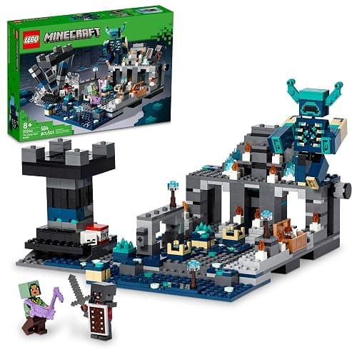 LEGO Minecraft The Deep Dark Battle Set, 21246 Biome Adventure Toy, Ancient City with Warden Figure, Exploding Tower & Treasure Chest, for Kids Ages 8 Plus - Image 1