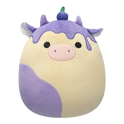 Squishmallows Original 12in Benito The Blueberry Cheesecake Cow – Official Jazwares Plush (Medium-Sized) - Image 1