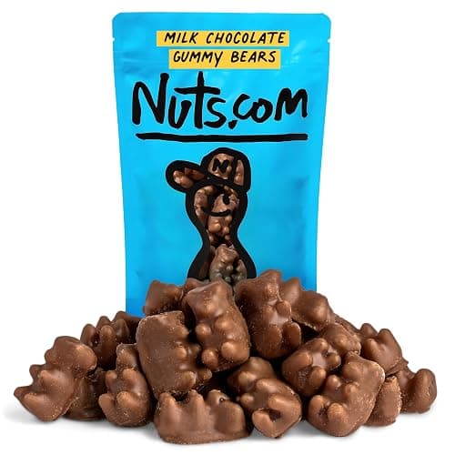 Nuts.com – Milk Chocolate Gummy Bears – 2 Pound Bag, Tasty Snack for Adults and Kids – For Parties, Office Functions, Holiday Gatherings and Home Snacking - Image 1