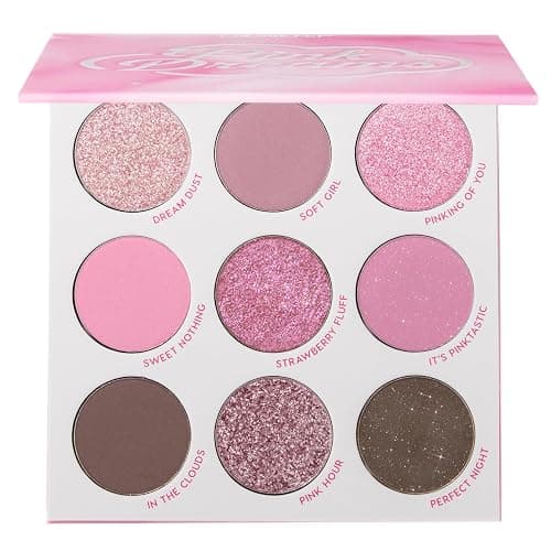 Colourpop Pink Dreams Eyeshadow Palette - Neutral & Pink Eyeshadow Palette with Matte & Glitter Finishes - High Pigment Cool Toned Eye Makeup with Longwear Formula (0.3 oz) - Image 1