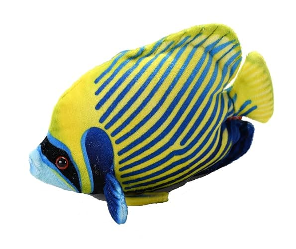 Wild Republic Coral Reef, Emperor Angelfish, Stuffed Animal, 6 inches, Gift for Kids, Plush Toy, Fill is Spun Recycled Water Bottles - Image 1