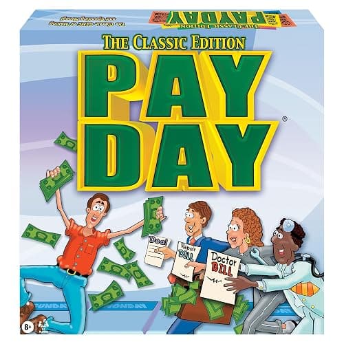 The Game of Pay Day with Popular 1970's Artwork by Winning Moves Games USA, Where Players Make and Spend Money for Fun, for 2-4 Players, Ages 8+ - Image 1