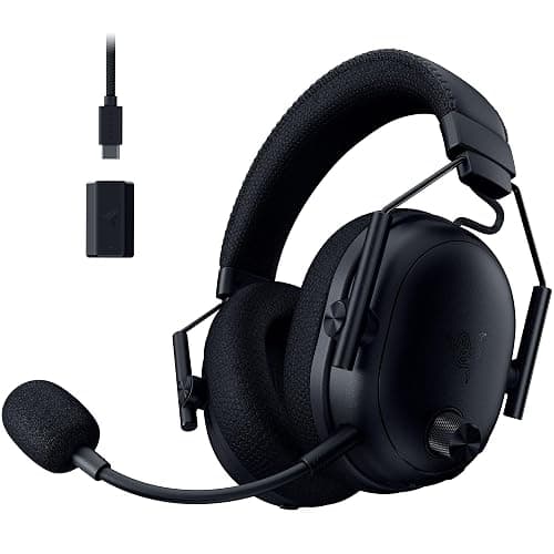 Razer BlackShark V3 Pro Wireless ANC Gaming Headset for PC: Full Band Mic - 50mm Drivers - 2.4 GHz, Bluetooth, USB, 3.5mm - Works with Mac, PS5, Nintendo Switch, Smartphone - 70 Hr Battery - Black - Image 1