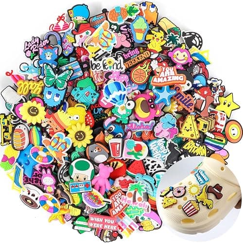 Shoe Charms for Clog Shoe Decoration,Random Shoe Accessories Pack for Kid and Adult - 50Pcs - Trendy - Image 1