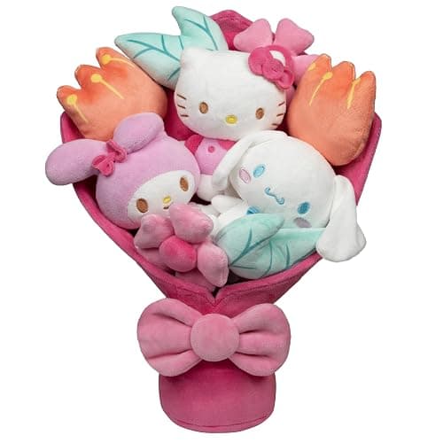 Jazwares Hello Kitty and Friends - 12-inch Plush Special Occasion Bouquet - 9 Plush - Officially Licensed Hello Kitty and Friends Product Ages 6+ - Image 1