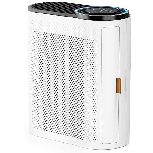 AROEVE Air Purifiers for Home Large Room Up to 1095 Sq.Ft Coverage with Air Quality Sensors Impressive Filter Layer with Auto Function for Home, Bedroom, MK04- White(Available for California) - Image 1