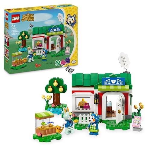 LEGO Animal Crossing Able Sisters Clothing Shop Playset, Building Toy Set with 2 Characters to Inspire Creative Role Play, Birthday Gift for 6 Plus Year Old Girls, Boys and Gamers 77055 - Image 1