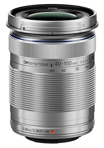 OM SYSTEM Olympus M.Zuiko Digital 40-150mm F4.0-5.6 R Silver for Micro Four Thirds System Camera, 3.75x Zoom Lens, Portable Design - Image 1