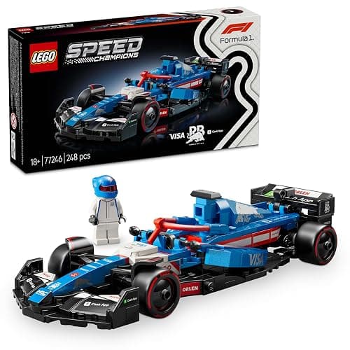 LEGO Speed Champions Voiture F1 Visa Cash App RB VCARB 01 - Maquette à Construire d'un véhicule de Formule 1 - Minifigurine Collector de Pilote de Course - Idée de Cadeau pour Adulte 77246 - Visa Cash App RB VCARB 01 F1 Car 77246 - Image 1