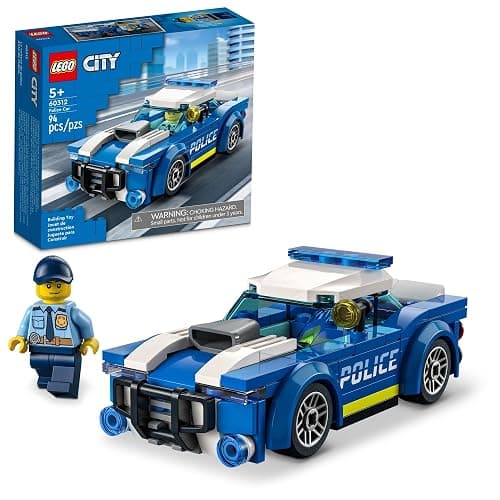 LEGO City Police Car Toy 60312 for Kids 5 Plus Years Old with Officer Minifigure, Small Gift Idea, Adventures Series, Car Chase Building Set - Image 1