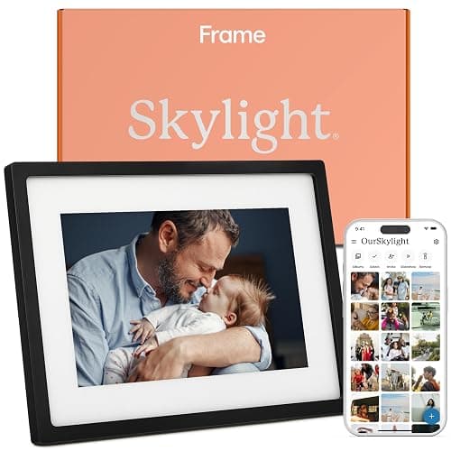 Skylight Frame – WiFi Digital Picture Frame Customer Support, Touch Screen Digital Photo Frame with Easy Setup, Photo Gifts for Parents and Grandparents - 10 Inch Black - Image 1