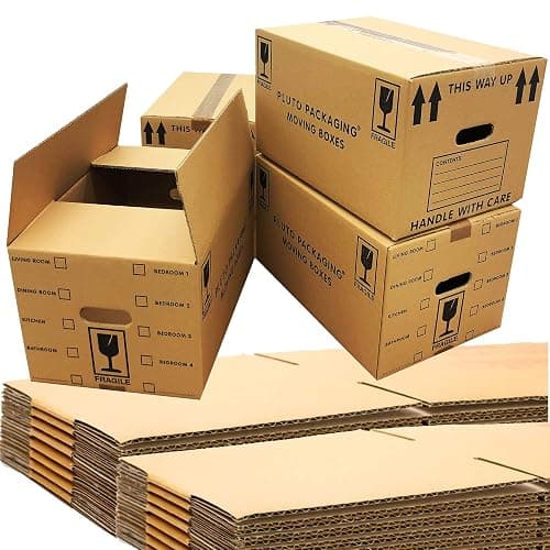 40 x Large Pack Of Strong Cardboard Boxes 47cm x 31.5cm x 25cm 44 litres Packing Shipping House Moving Box - Image 1