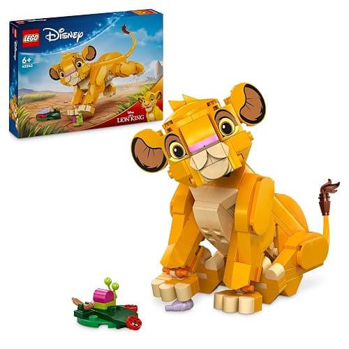 LEGO ǀ Disney Simba the Lion King Cub Building Toy for 6 Plus Year Old Girls & Boys, Construction Figure Playset, 1994 Movie Memorabilia Set, 30th Idea for Kids 43243 - Image 1