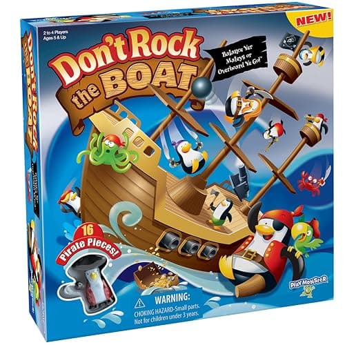 Don’t Rock the Boat Board Game-Kids Games, Family Games for Kids and Adults, Board Games for Family Night, Multi-Player Board Games, Builds Hand & Eye Coordination, Balancing Toy, Ages 5+ - Image 1