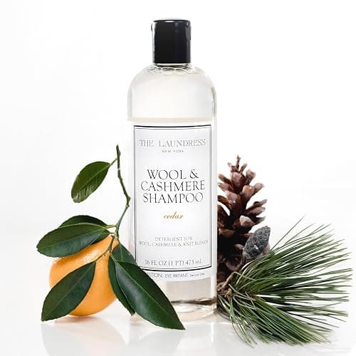 The Laundress Wool & Cashmere Shampoo, 31 Loads, Concentrated Liquid Laundry Detergent, Cedar Scent, Gentle Cold-Water Hand or Machine Wool Wash for Delicate Fabrics - Merino, Mohair & Knit Blends - Image 1