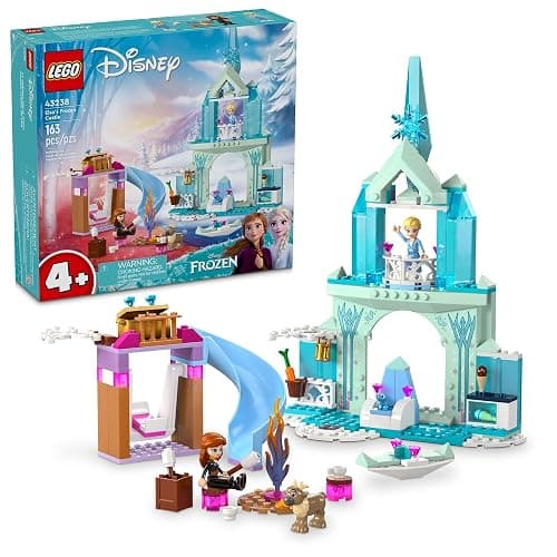 LEGO Disney Frozen Elsa’s Frozen Princess Castle Building Toys Set - Frozen Toys for Kids, Girls & Boys, Ages 4+ - Birthday Gift Idea - 43238 - Image 1