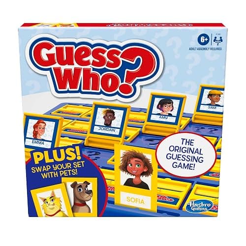 Hasbro Gaming Guess Who? Board Game, with People and Pets Cards, The Original Guessing Game for Kids, Ages 6 and Up (Amazon Exclusive) - Image 1