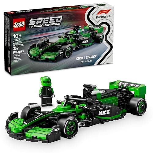LEGO Speed Champions Kick Sauber F1 Team C44 Race Car Toy - Building Set for Kids, Boys & Girls, Ages 10+ - Toy Car for F1 Fans - Gift Idea for Birthday - 77247 - Image 1