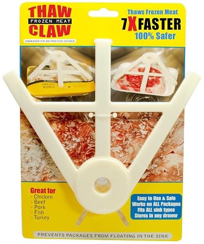 Thaw Claw Meat Defroster, a Kitchen Essential Tool for Quick and Easy Defrosting of Chicken, Beef, Pork and Fish, Kitchen Gadgets Accessories, Easy Storage, Fits All Sinks, Thaws in Minutes - Image 1