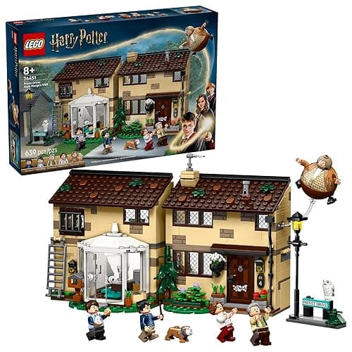 LEGO Harry Potter Privet Drive: Aunt Marge’s Visit Kids Toy - Buildable Book Nook and Room Decor for Boys and Girls, Ages 8+ - Collectible Harry Potter Minifigure - Birthday Gift Idea - 76451 - Image 1