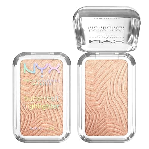 NYX Professional Makeup Buttermelt Highlighter, Powder Highlighter, 12 HR Wear, Buildable & Buttery Soft Creamy Finish, Fade & Transfer Resistant, Shade: Glaze it Butta (Light Bronze) - Image 1