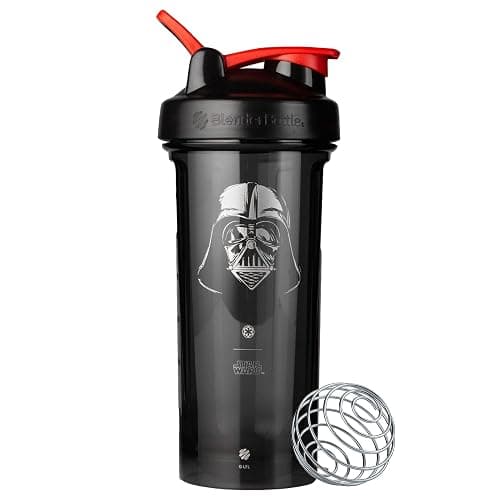 BlenderBottle Star Wars Shaker Bottle Pro Series Perfect for Protein Shakes and Pre Workout, 28-Ounce, Darth Vader Helmet - Image 1