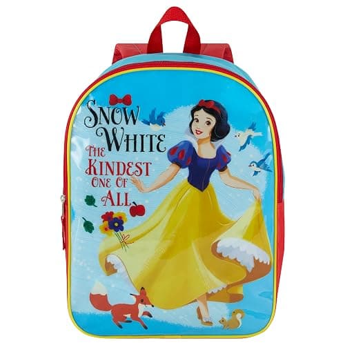 Disney Snow White Backpack for Kids 15” | Cute Snow White Bookbag for Girls | Padded Straps & Large Zip Compartment | Snow White Back to School Supplies - Image 1