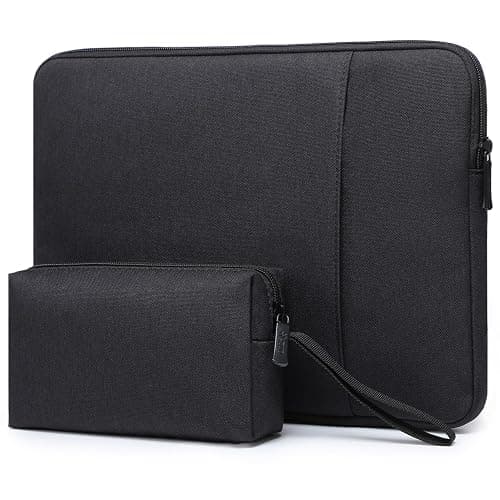 HYZUO 15-16 Inch Laptop Sleeve Bag Set for MacBook Pro 16 M4/M3/M2/M1 Pro/Max, 15" Surface Book, Notebook Case for 15" 15.6" HP Dell Lenovo ThinkBook Asus Acer Samsung Huawei, Black - Image 1