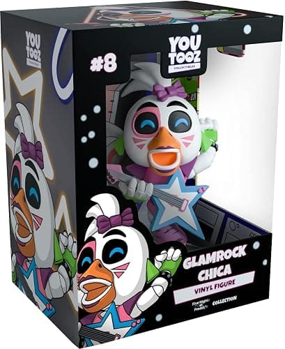 Youtooz Glamrock Chica #8 4.6" inch Vinyl Figure, Collectible FNAF Figure from Five Nights at Freddy's Collection - Image 1