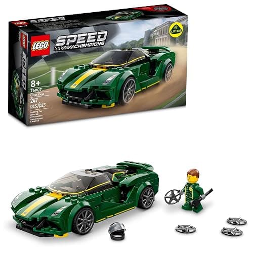 LEGO Speed Champions Lotus Evija 76907 Race Car Toy Model for Kids, Collectible Set with Racing Driver Minifigure - Image 1