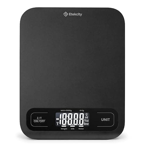 Etekcity Food Kitchen Scale, Digital Mechanical Weighing Scale,Grams and Ounces for Weight Loss, Baking, Cooking, Keto and Meal Prep, Large, Matte Black - Image 1